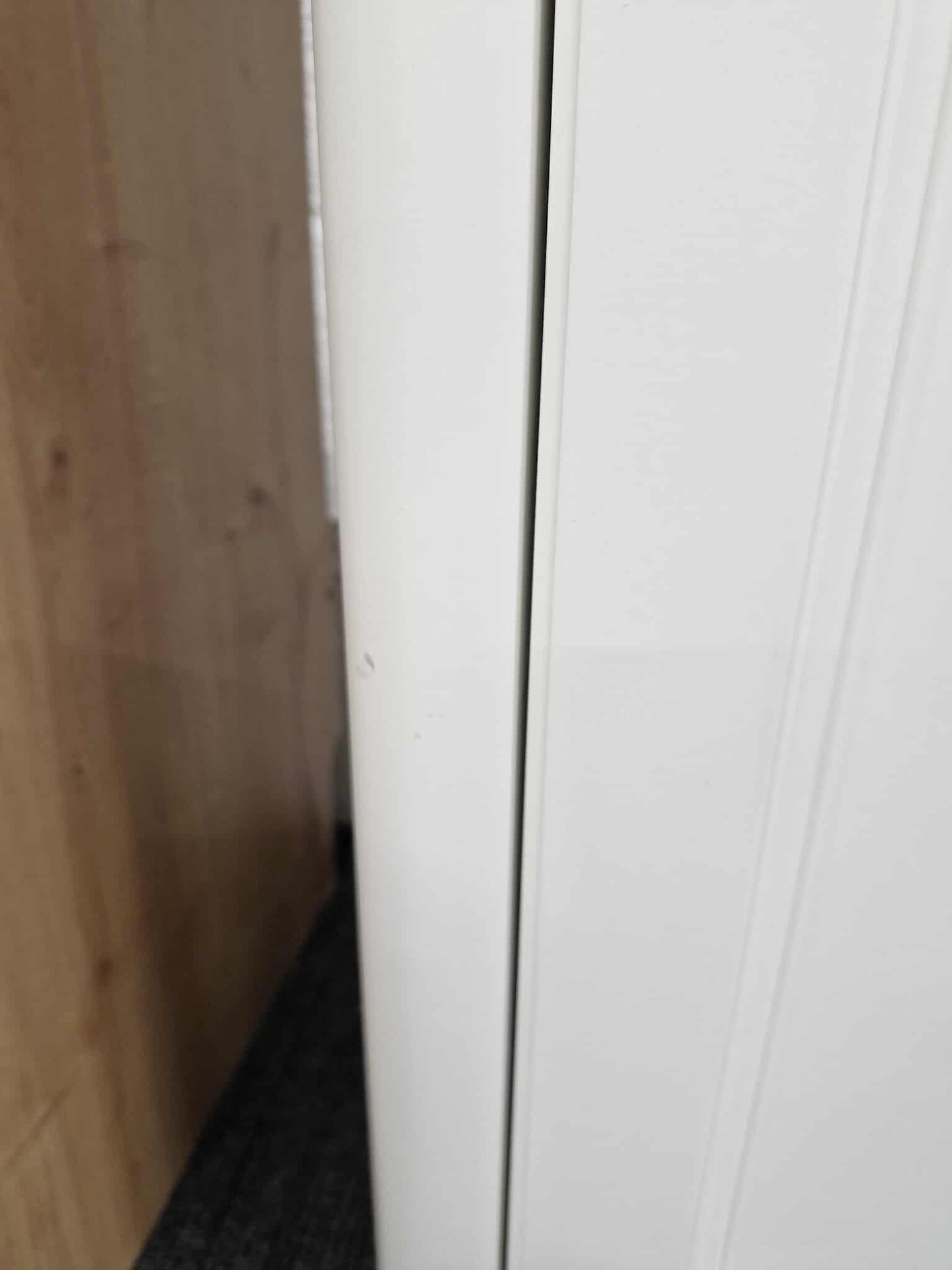 White Tall Bookcase / Bathroom Tallboy Cabinet