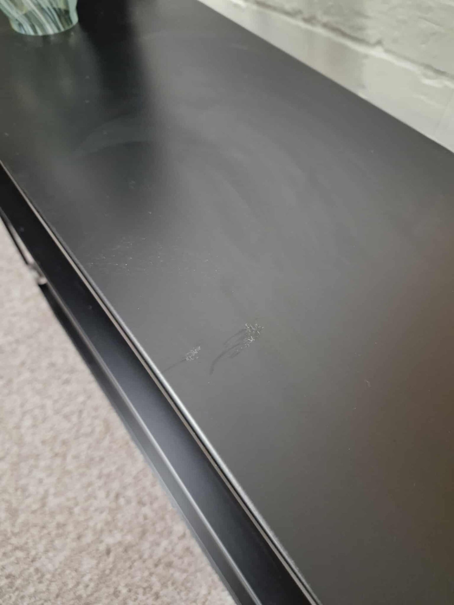 Low, Wide and Narrow Black Metal Bookcase / Display Unit