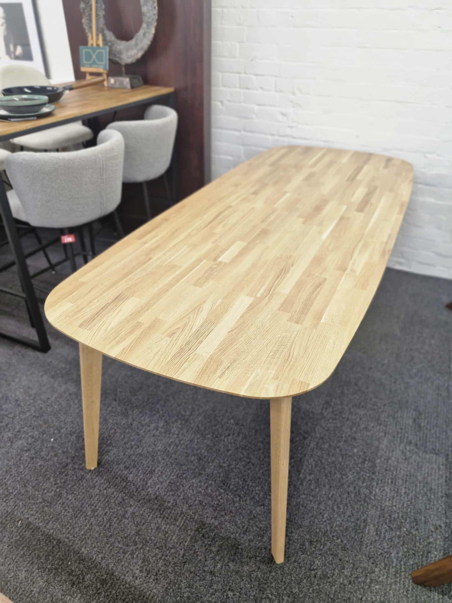 Extra Large Solid Oak Dining Table / 8-10 Seater