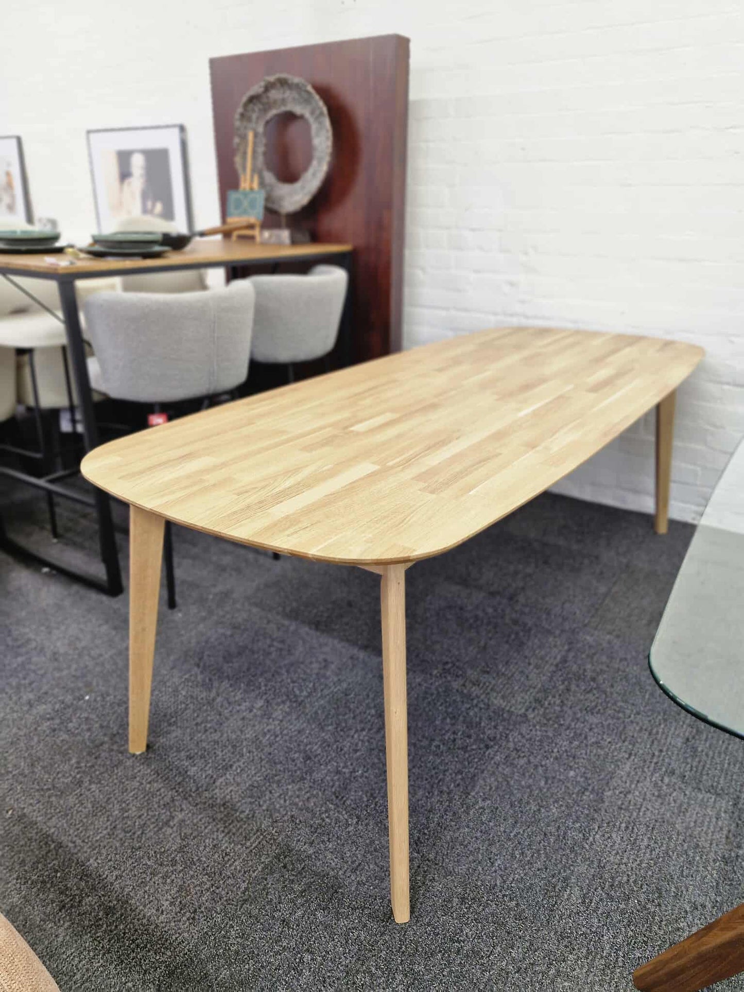 Extra Large Solid Oak Dining Table / 8-10 Seater