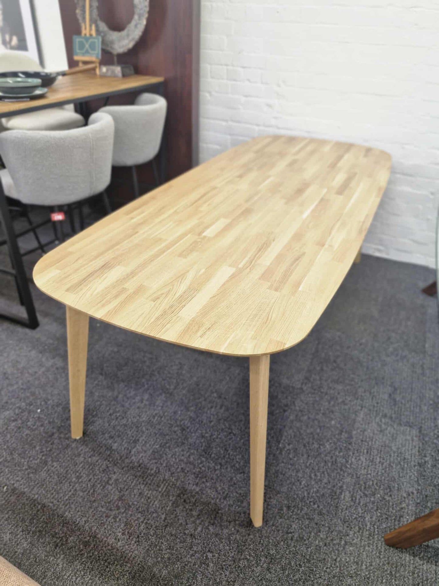 Extra Large Solid Oak Dining Table / 8-10 Seater