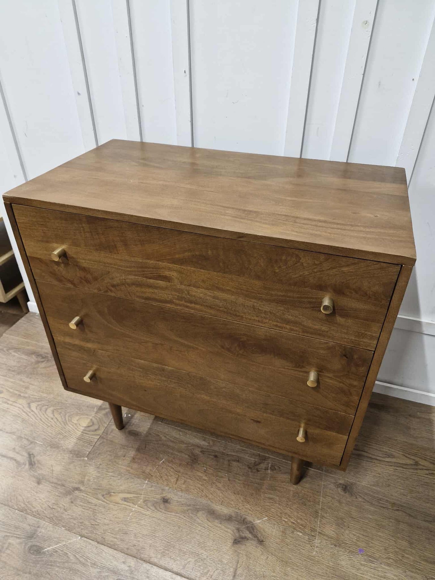 Solid Dark Mango Wood Chest of Drawers / Small Cabinet