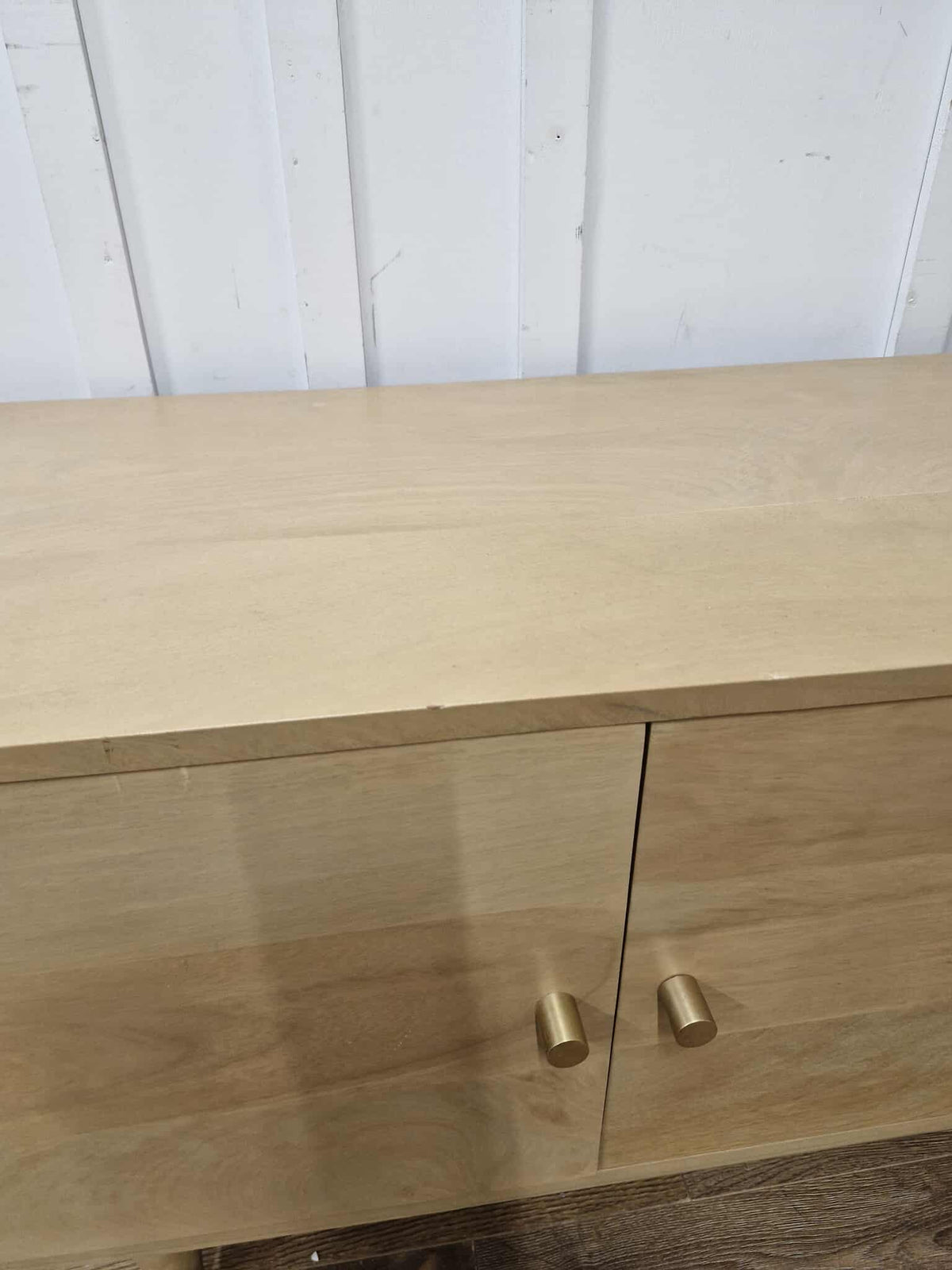 Light Solid Mango Wood TV Stand / Media Stand
