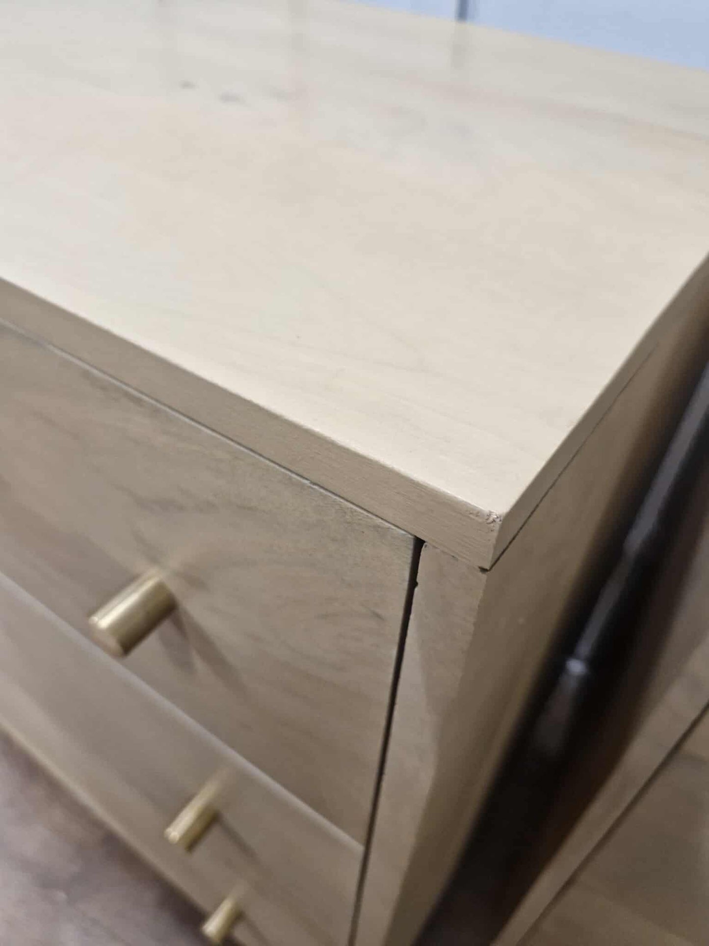 Light Solid Mango Wood Chest of Drawers / Small Cabinet