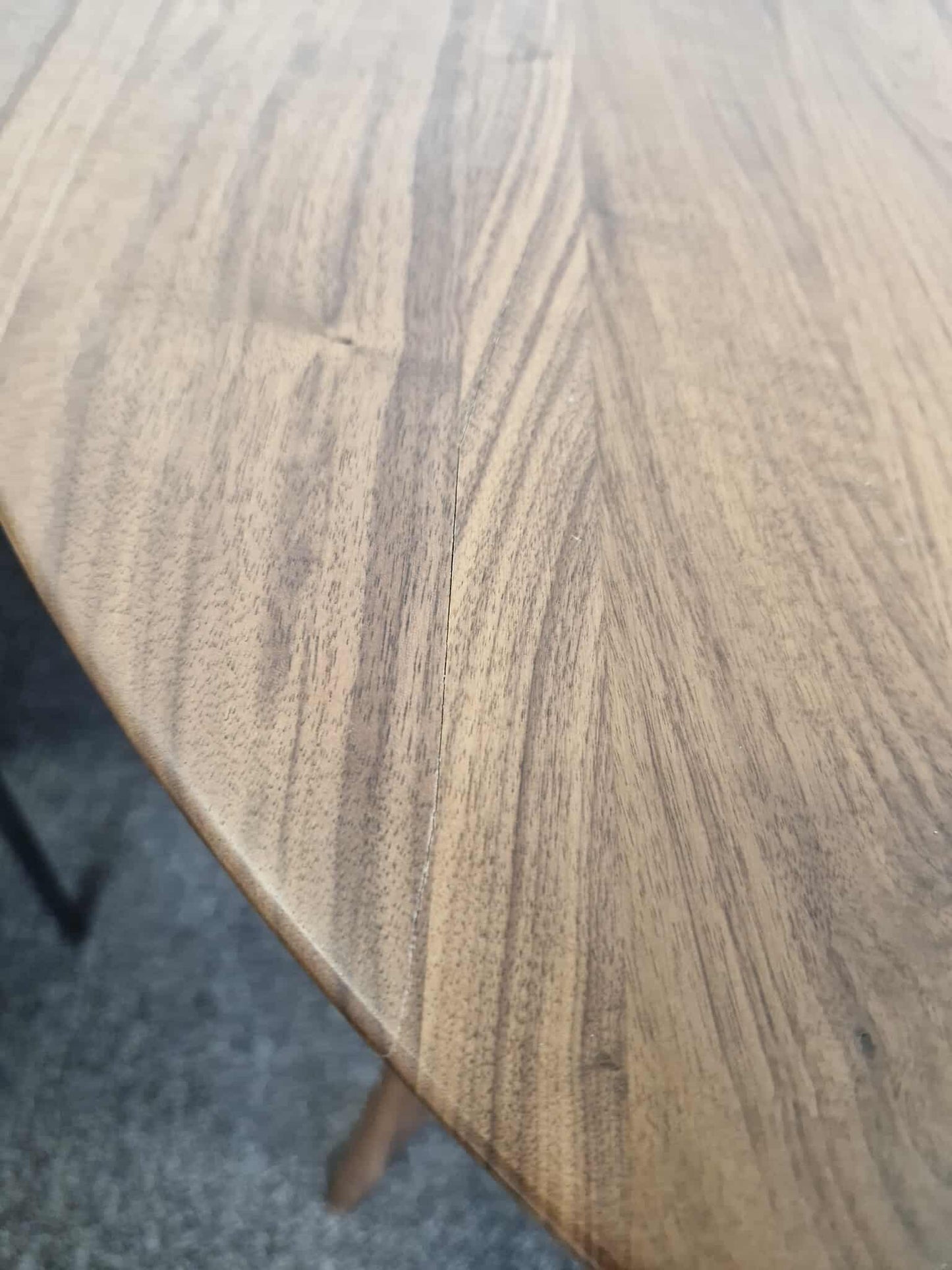 Solid Dark Walnut Wood Small Dining Table