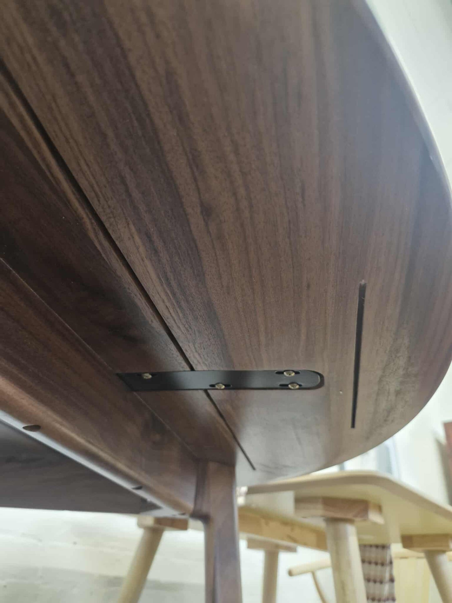 Solid Dark Walnut Wood Small Dining Table