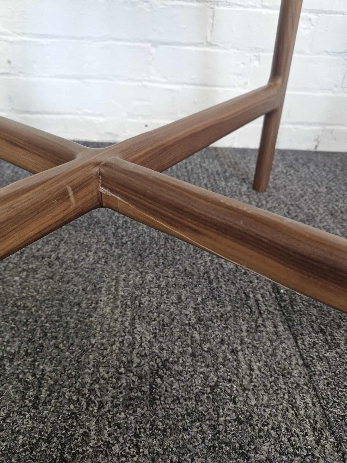 Solid Dark Walnut Wood Small Dining Table