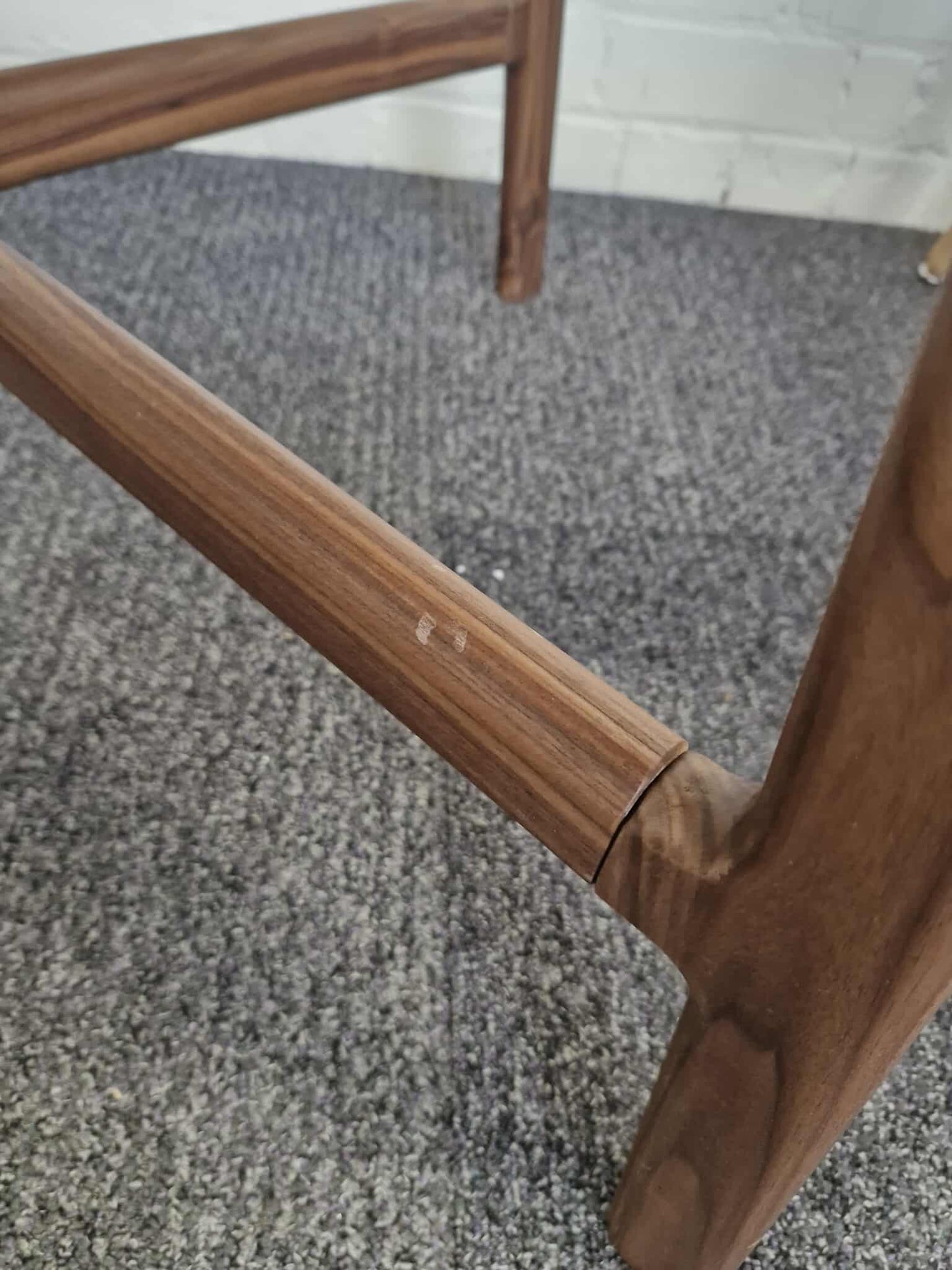 Solid Dark Walnut Wood Small Dining Table