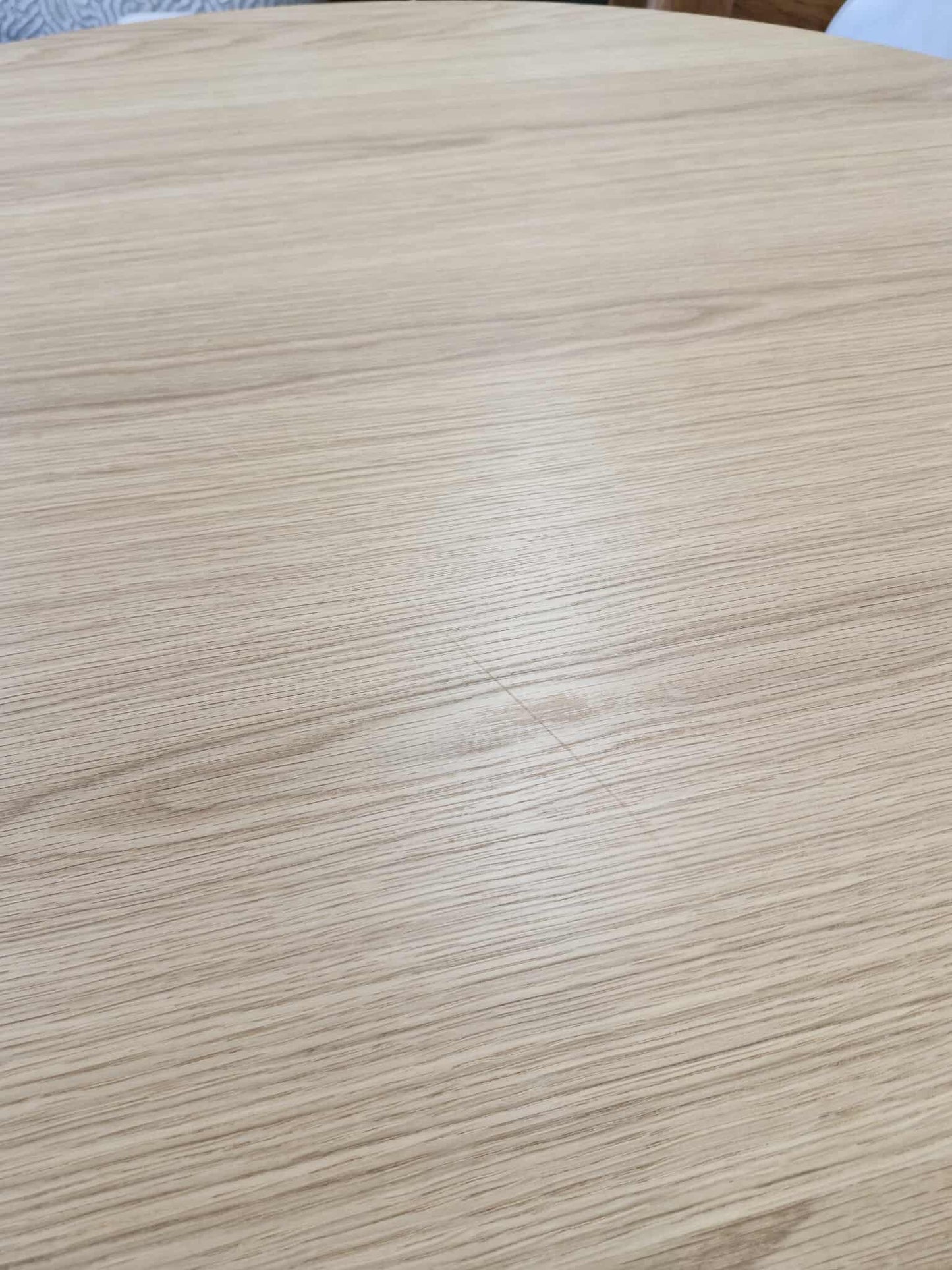 Oak 120cm Slatted Base Round Dining Table