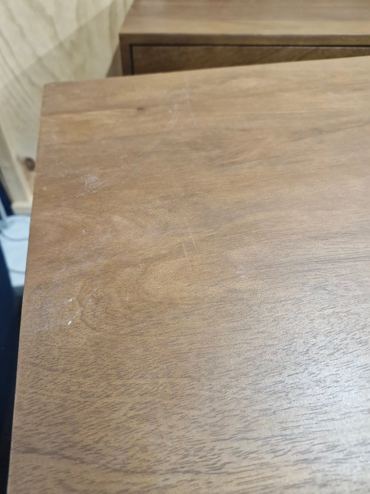 Solid Dark Mango Wood Chest of Drawers / Small Cabinet