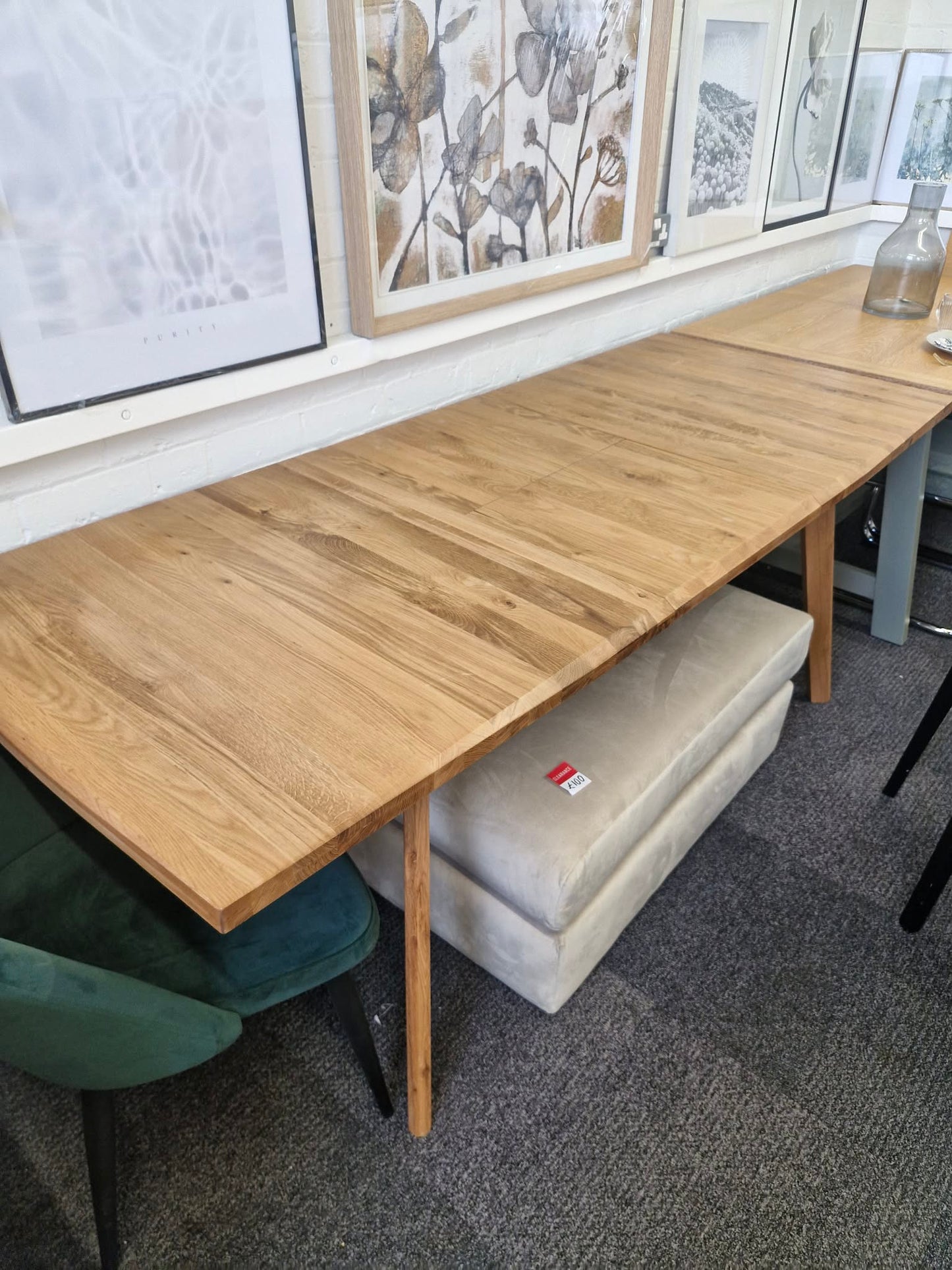 Solid Oak Extending Dining Table - Oaklee 6-8 seater