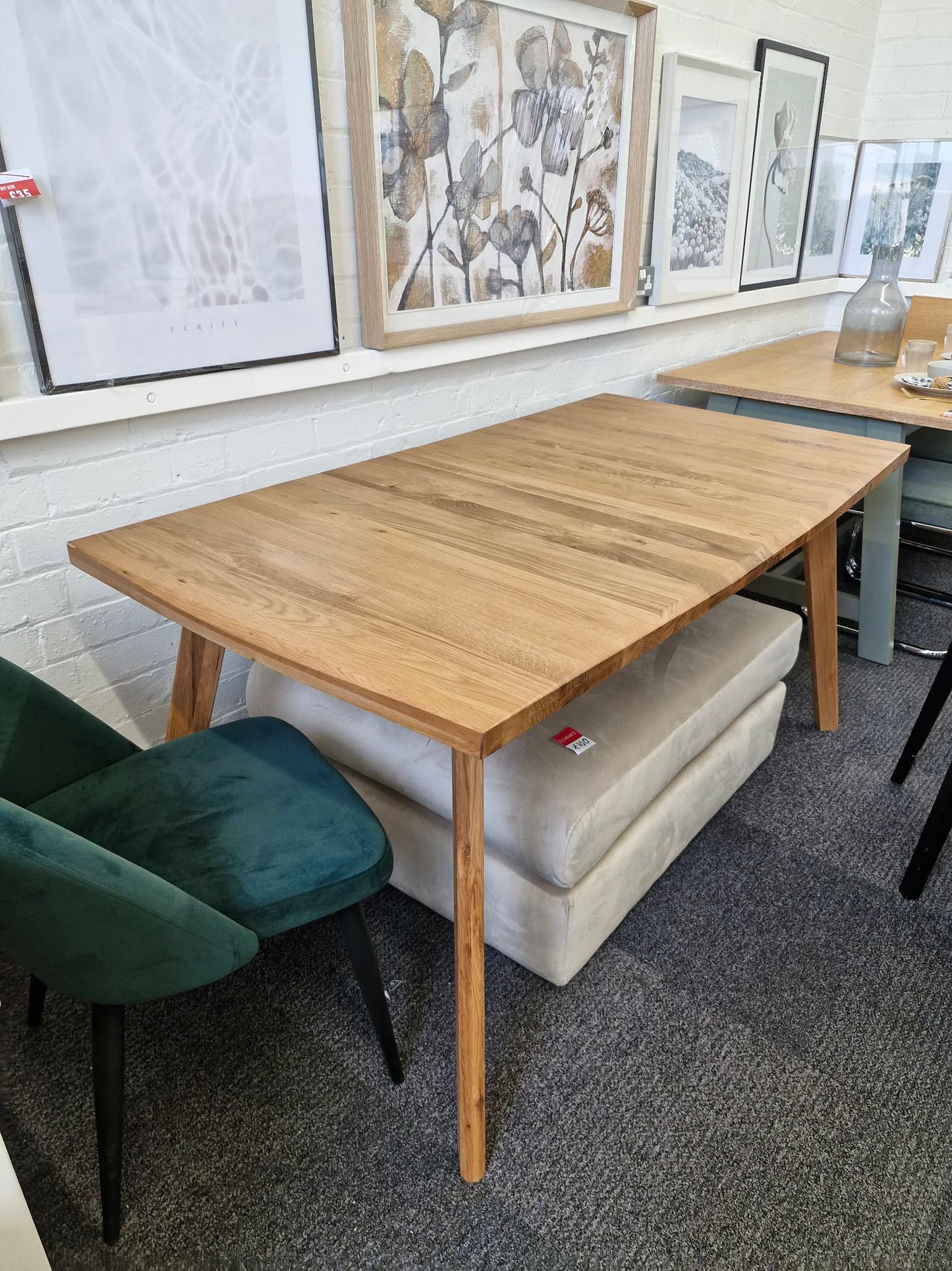 Solid Oak Extending Dining Table - Oaklee 6-8 seater