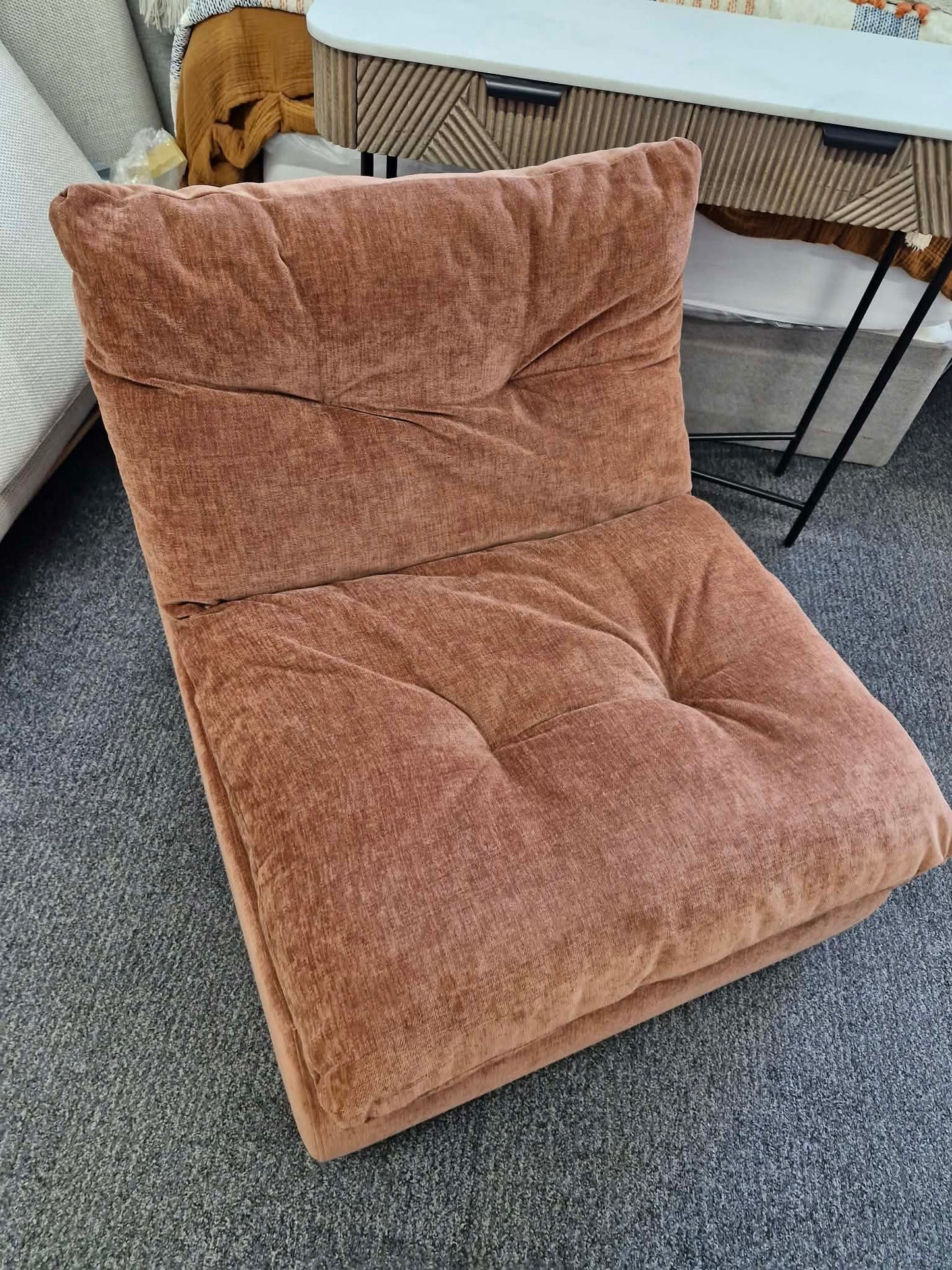 Burnt Orange / Rust Accent Chair / Armchair / Bedroom Lounge chair