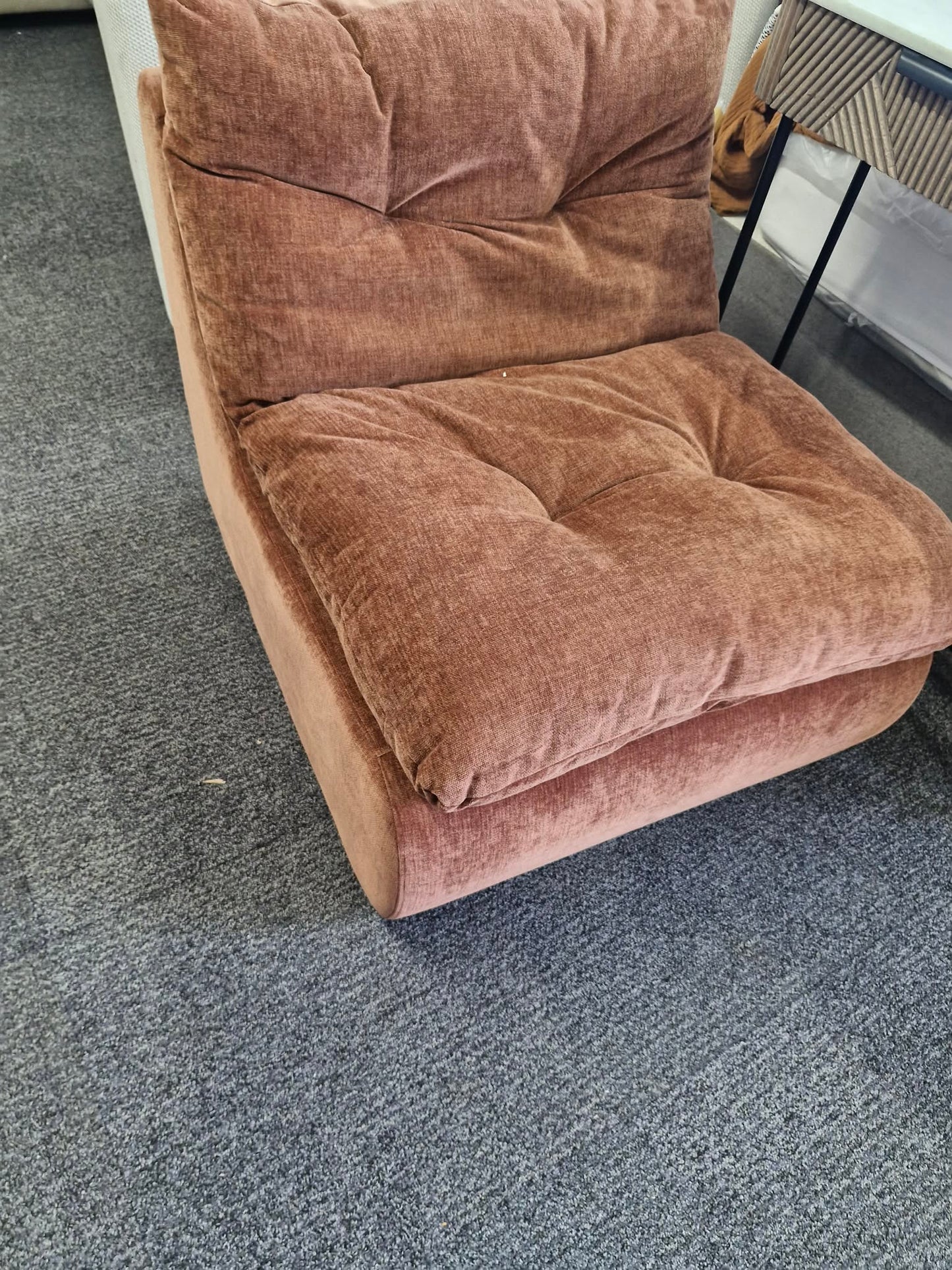 Burnt Orange / Rust Accent Chair / Armchair / Bedroom Lounge chair