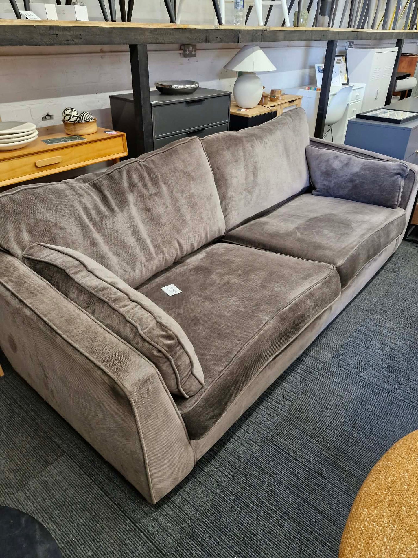 Dark Brown Large 3-4 seater sofa