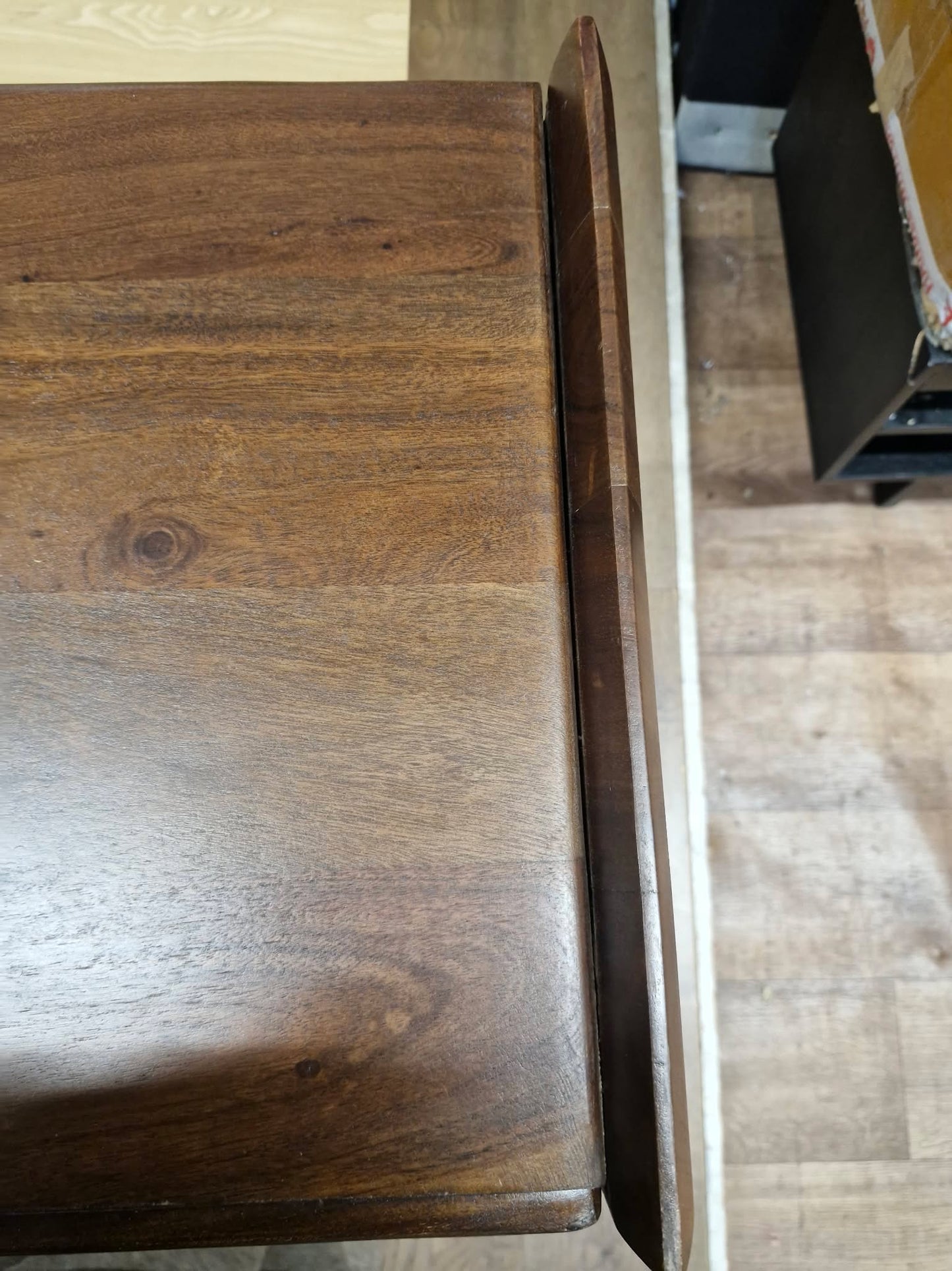 Solid Dark Wood Desk / Dressing table / Console table with Drawers