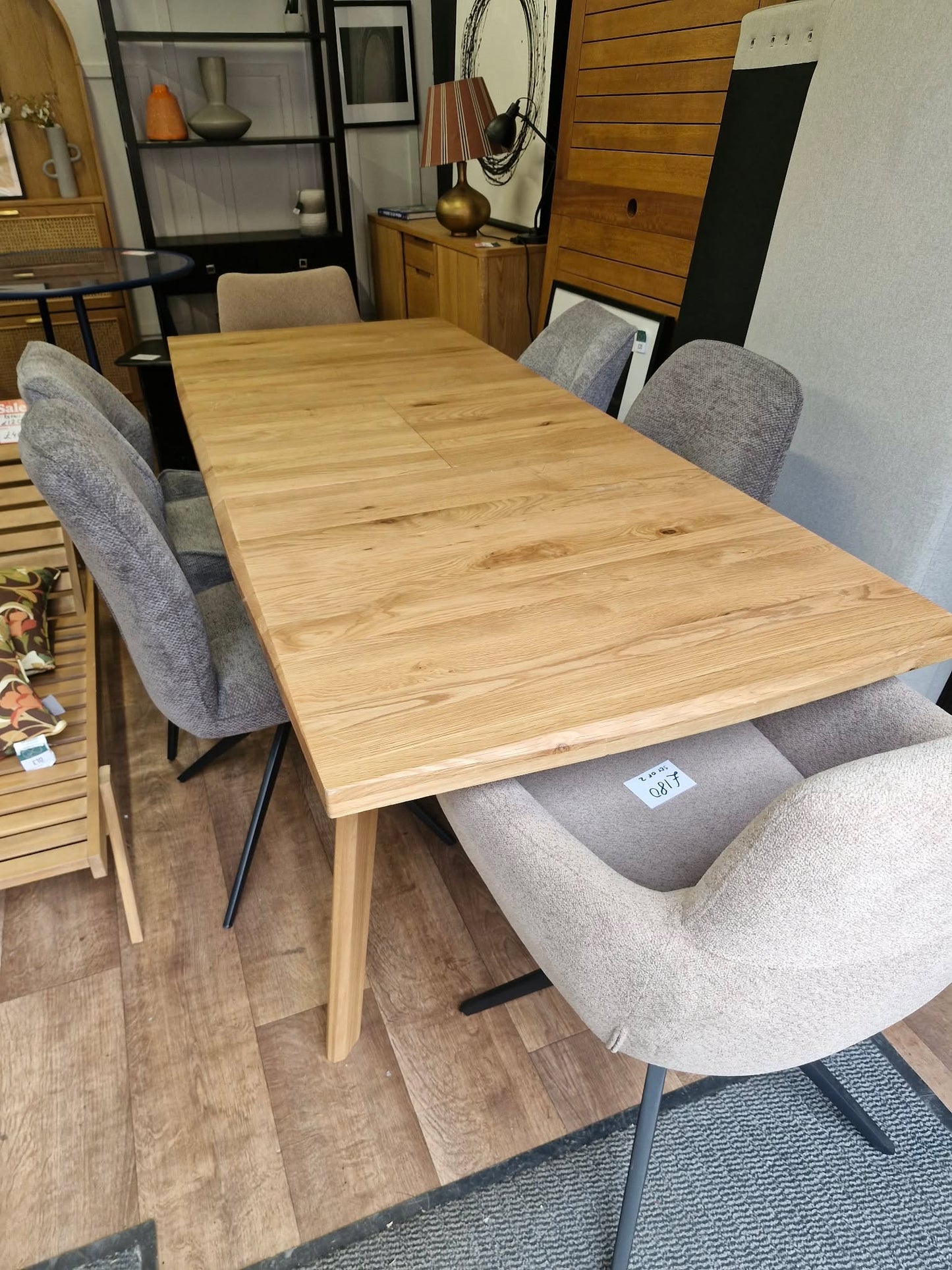 Solid Oak Extending Dining Table - Oaklee 6-8 seater OFL