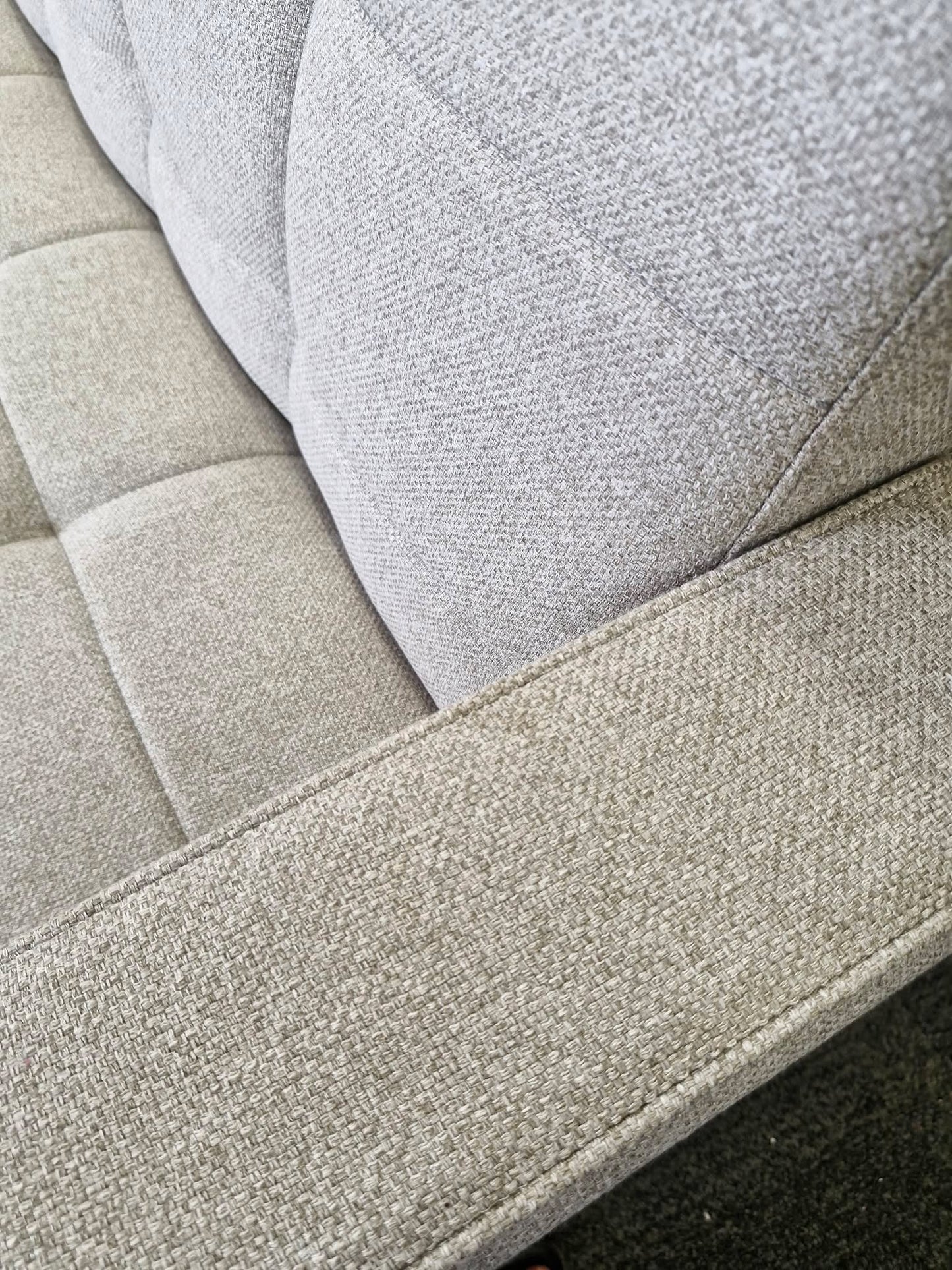 Click Clack 3 Seater Sofa Bed, Light Leg, Cobble Grey