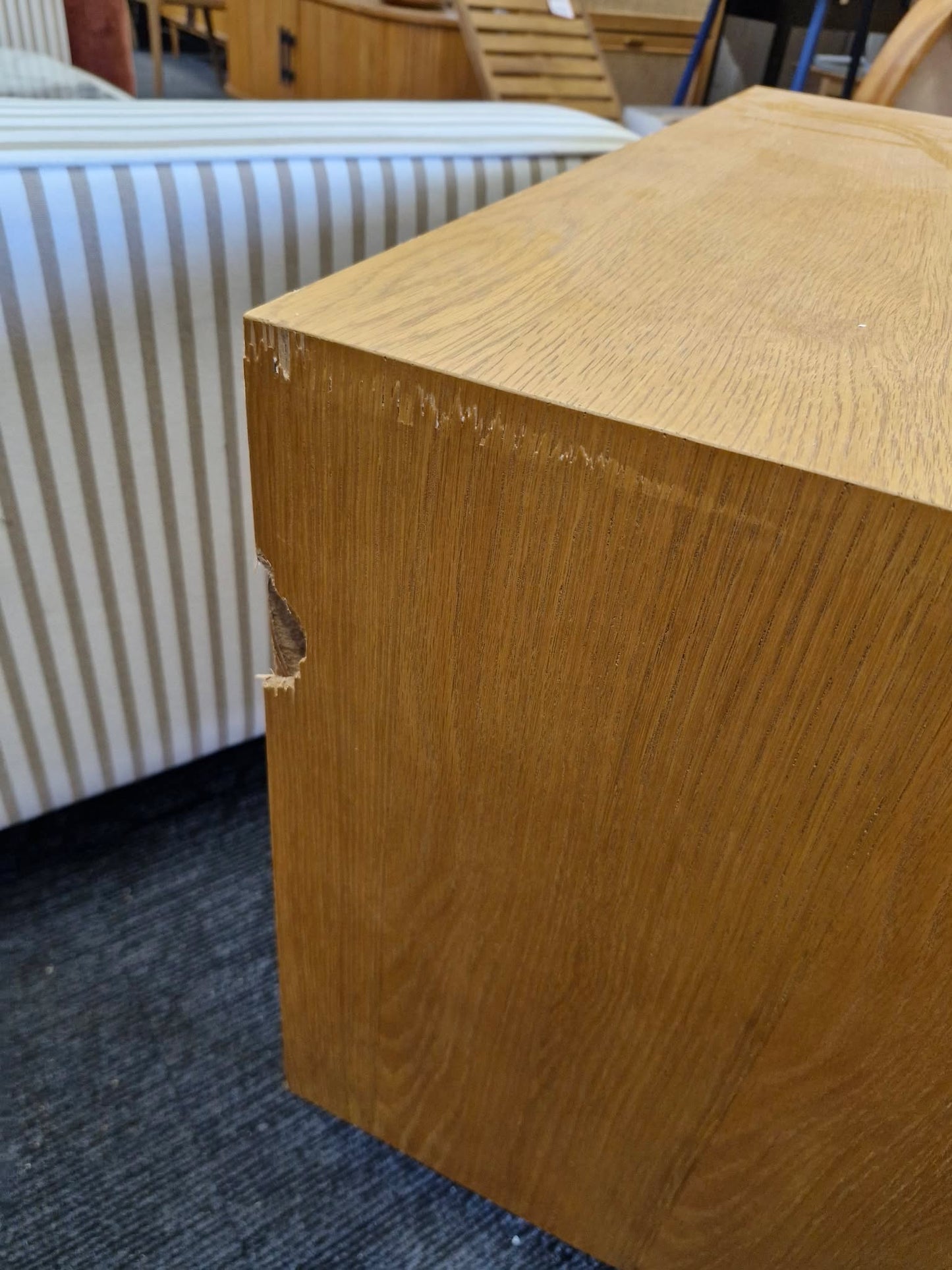 Vintage Style Small Cabinet / Dark Oak Vanity Unit