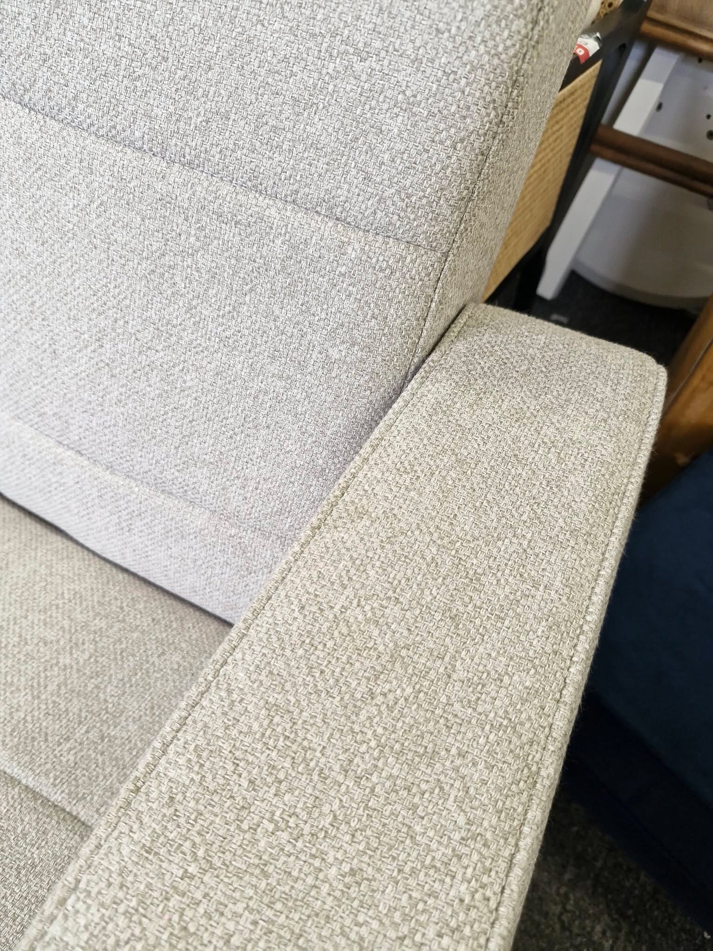 Click Clack 3 Seater Sofa Bed, Light Leg, Cobble Grey