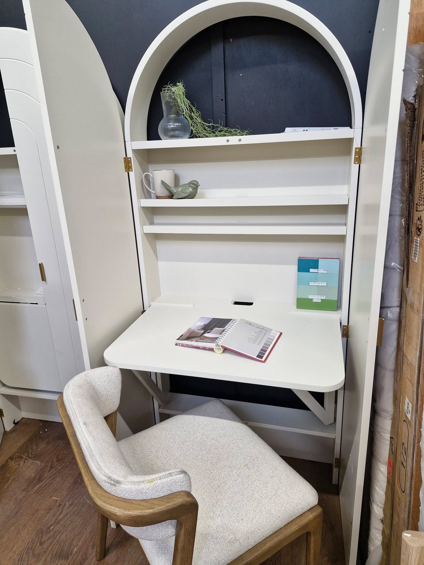 Arched Hide Away Folding Desk