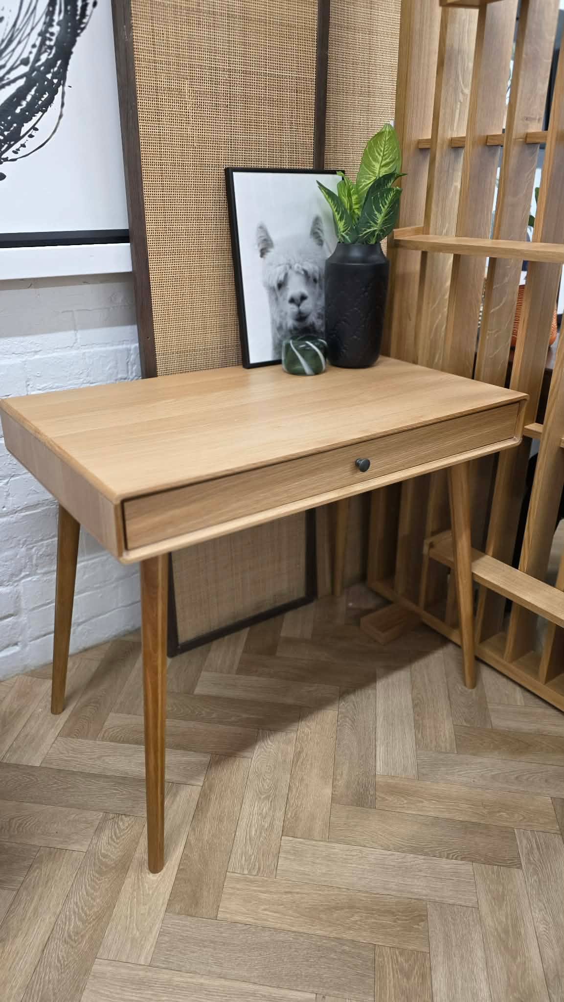 Oak Desk with Drawer