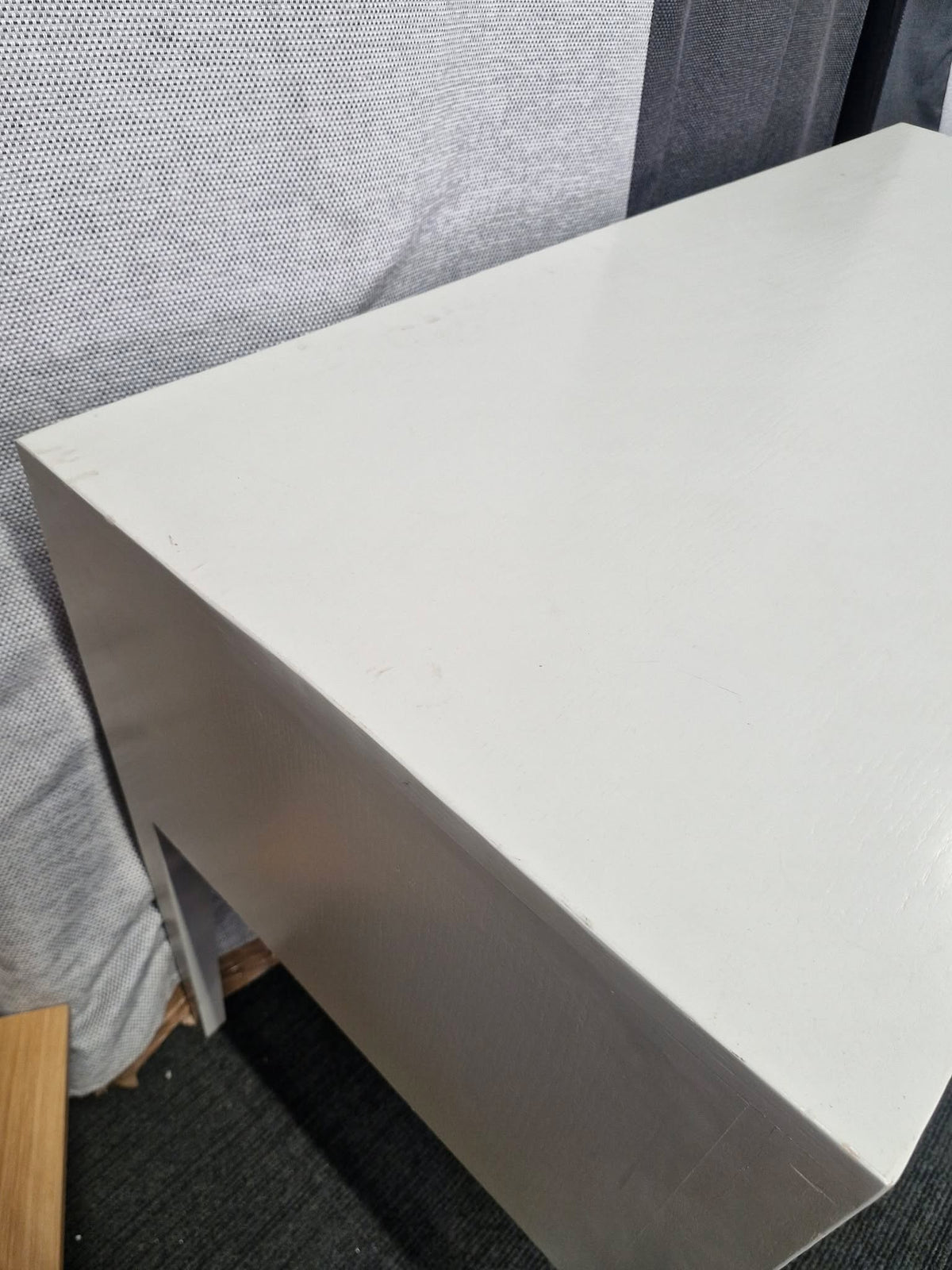 Light Grey 5 Drawer Dressing Table - Desk