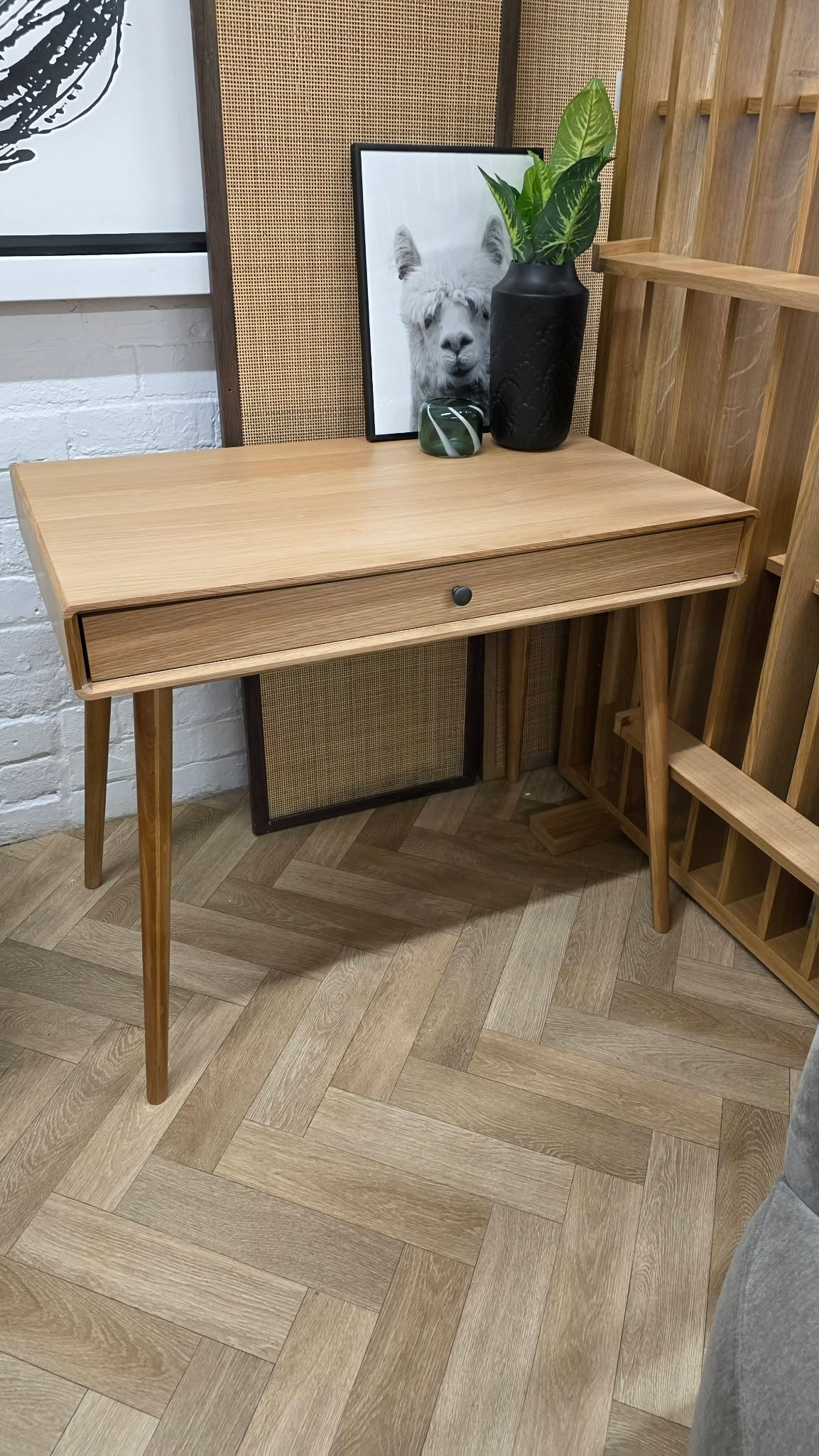 Oak Desk with Drawer