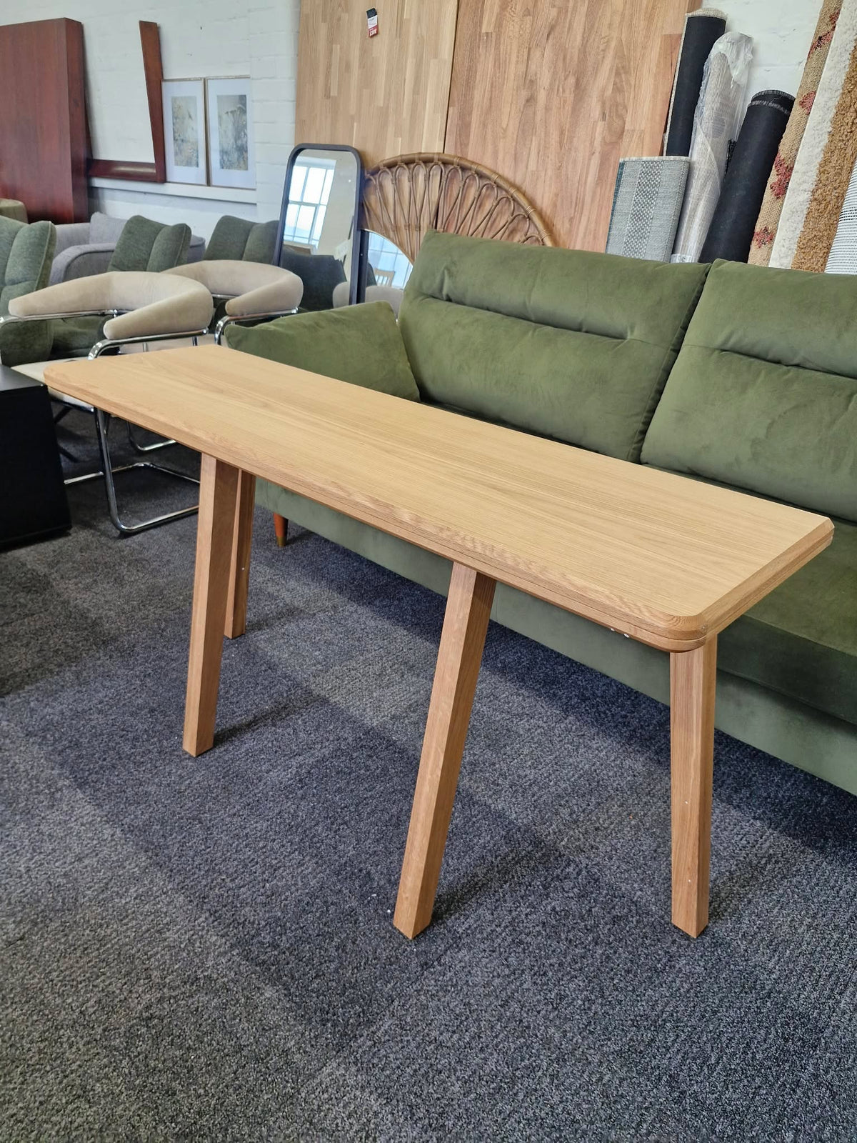 Oak Console Table Folding Dining Table 2-4 seater