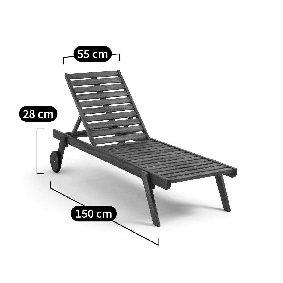 Child's Acacia Sun Lounger / LA Redoute Aksel RRP £120