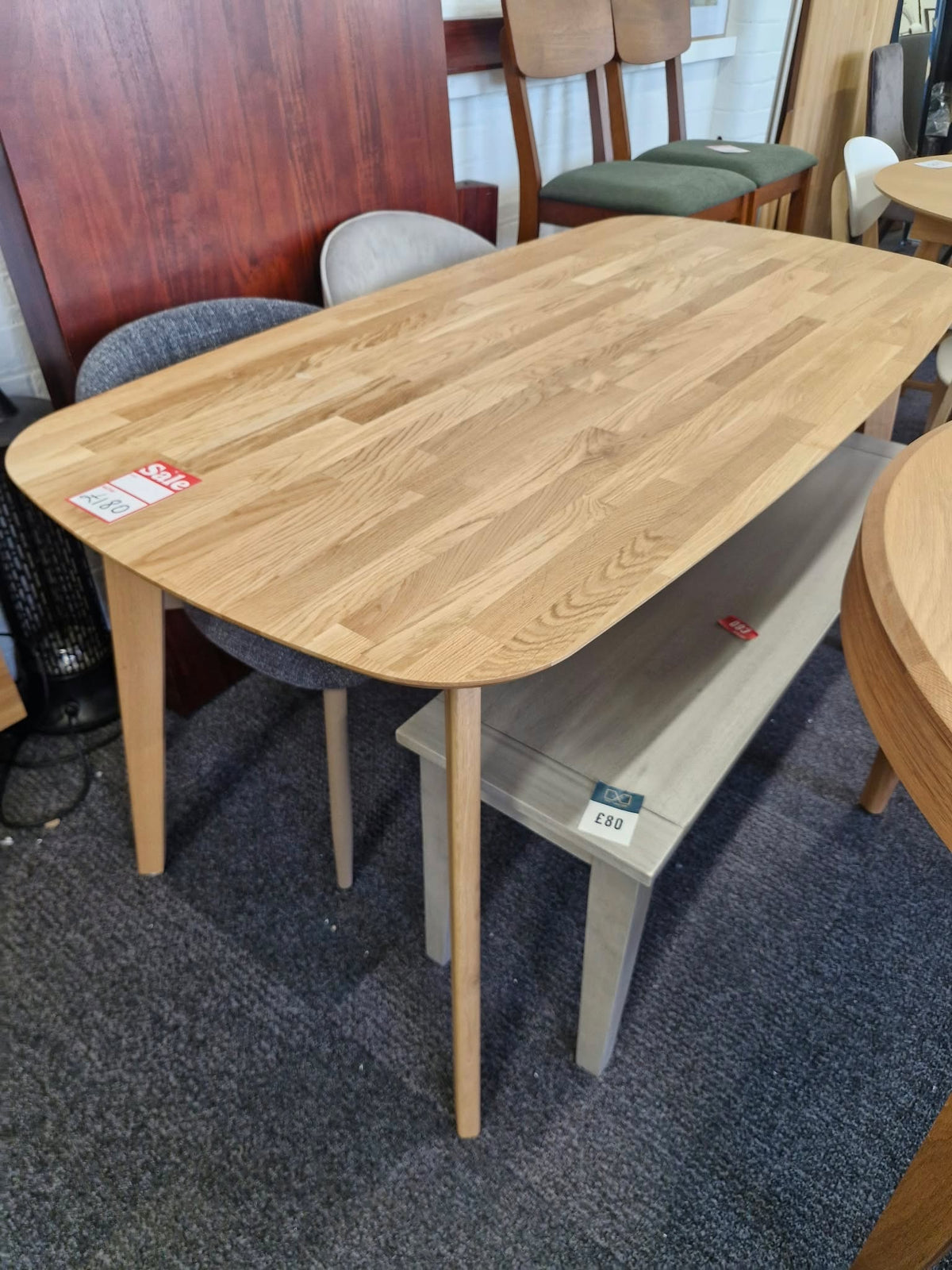 Solid Oak 6 Seater Dining Table Japandi Scandi Style| La Redoute Dalmar