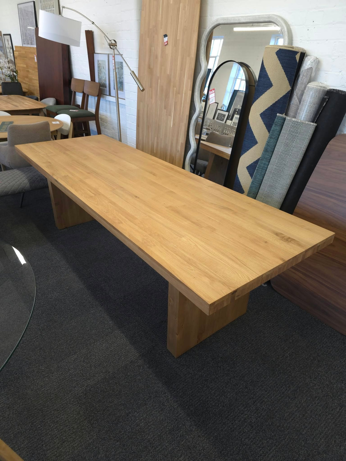 Large Solid Pine Dining Table 8-10 Seater, Farmhouse Style | La Redoute Malio