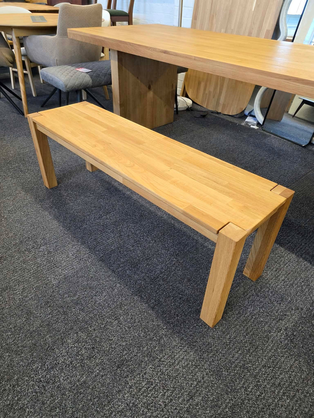 Solid Oak Dining Bench, 2 Seater | La Redoute Adelita