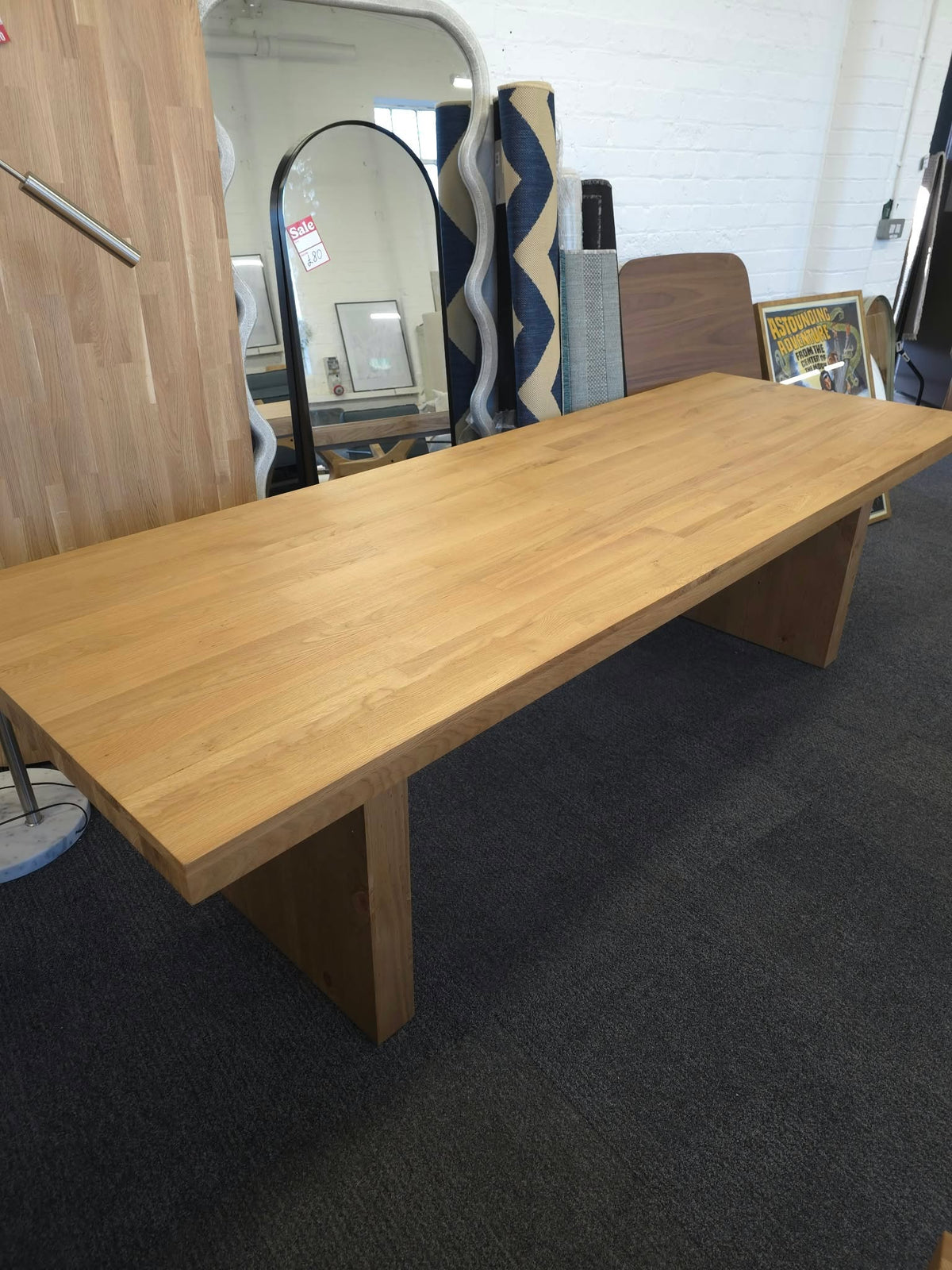 Large Solid Pine Dining Table 8-10 Seater, Farmhouse Style | La Redoute Malio