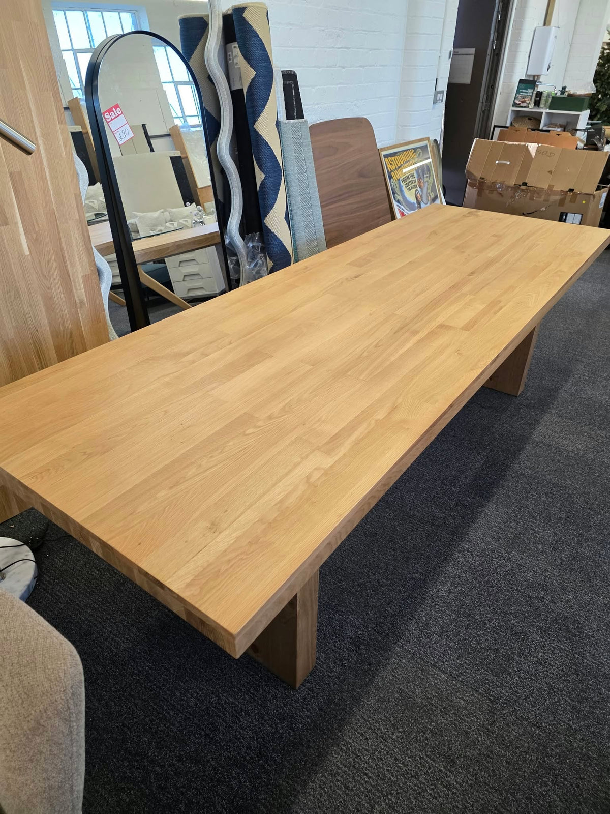 Large Solid Pine Dining Table 8-10 Seater, Farmhouse Style | La Redoute Malio