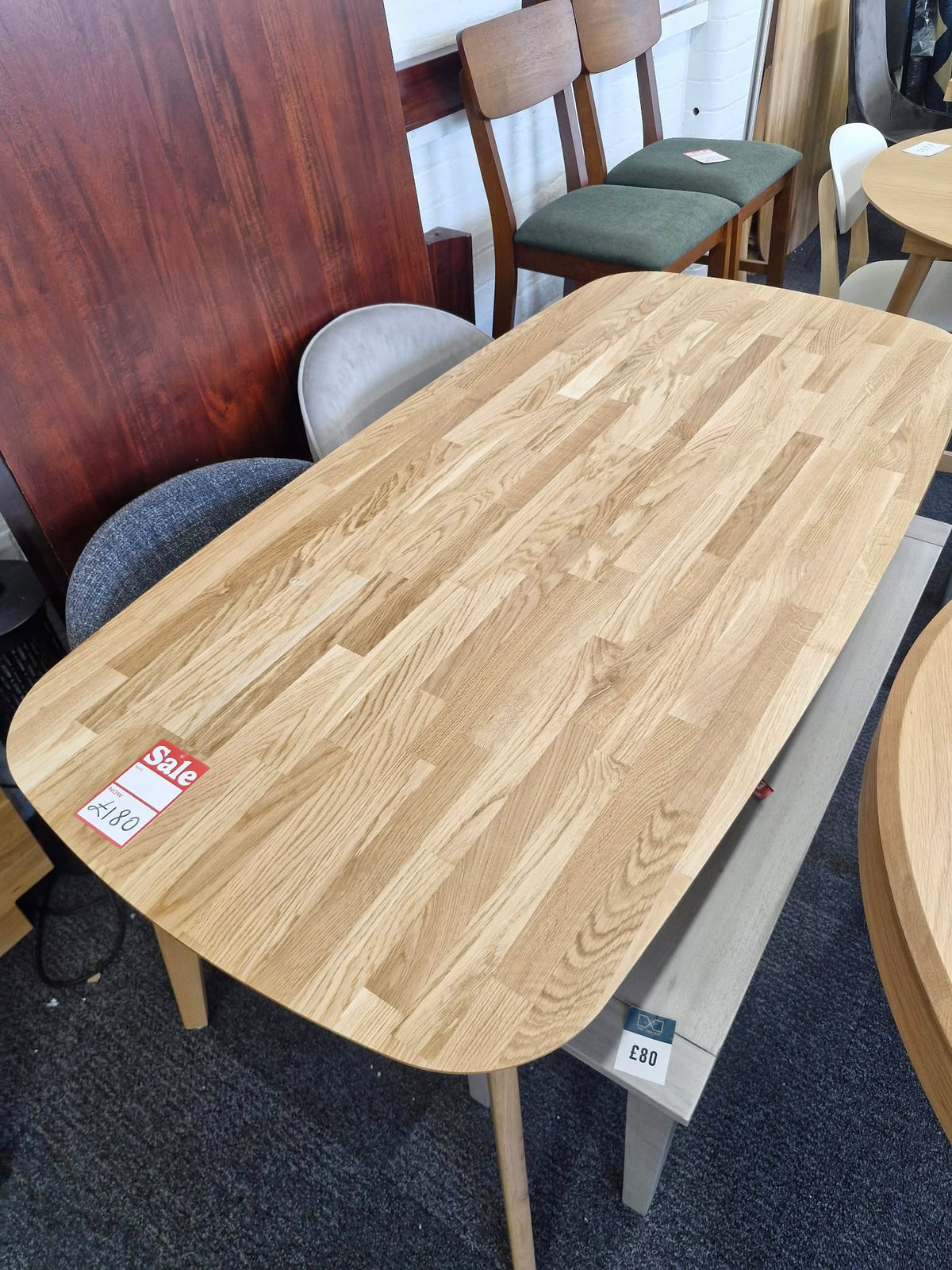 Solid Oak 6 Seater Dining Table Japandi Scandi Style| La Redoute Dalmar
