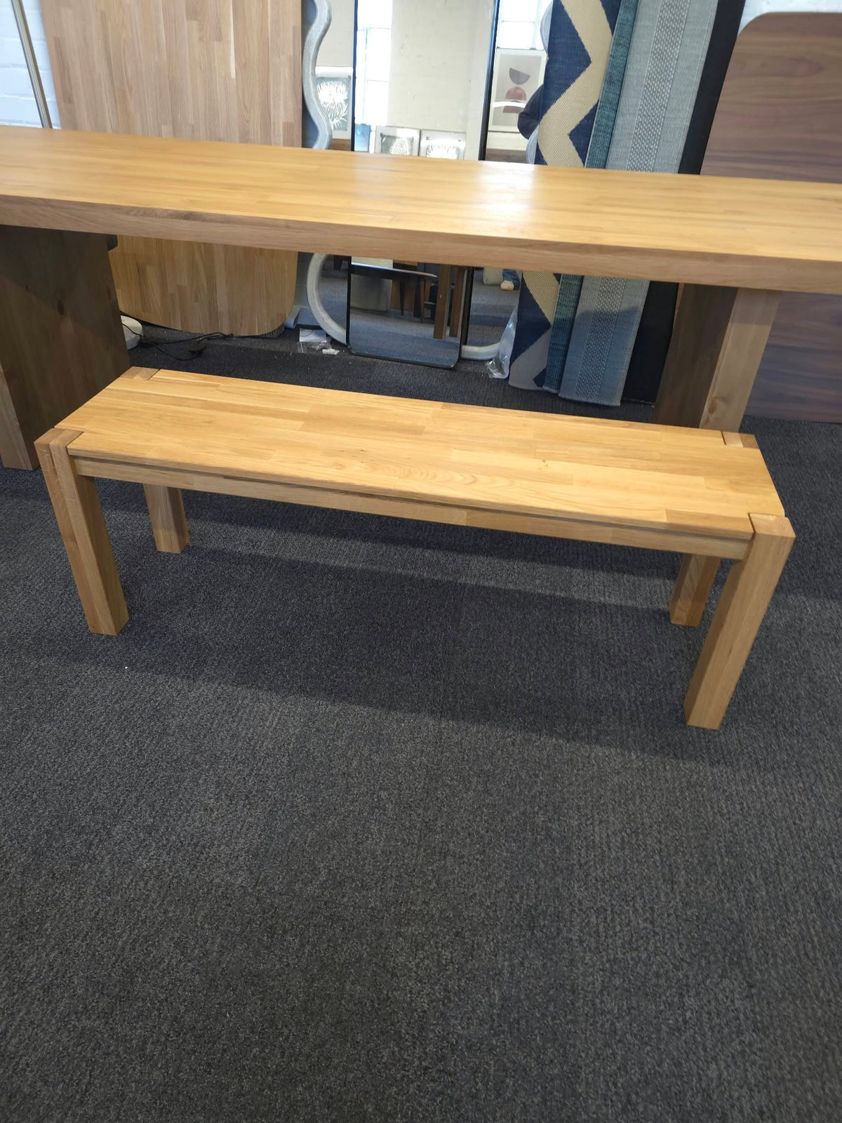 Solid Oak Dining Bench, 2 Seater | La Redoute Adelita