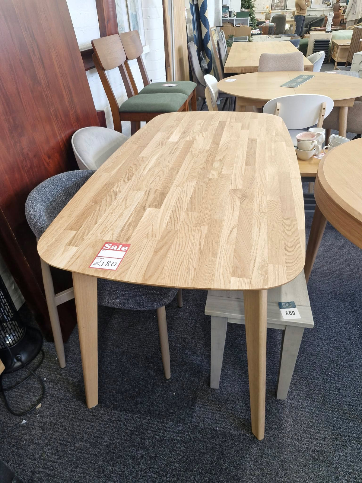 Solid Oak 6 Seater Dining Table Japandi Scandi Style| La Redoute Dalmar