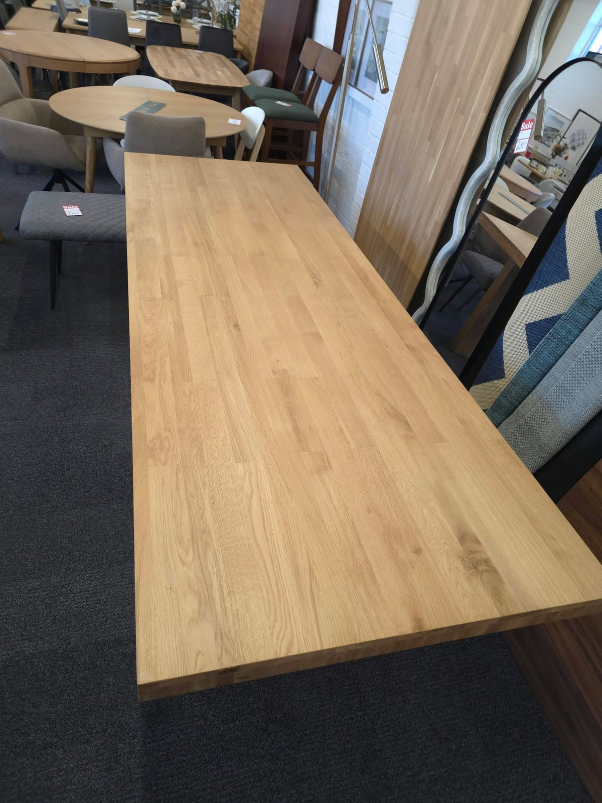 Large Solid Pine Dining Table 8-10 Seater, Farmhouse Style | La Redoute Malio