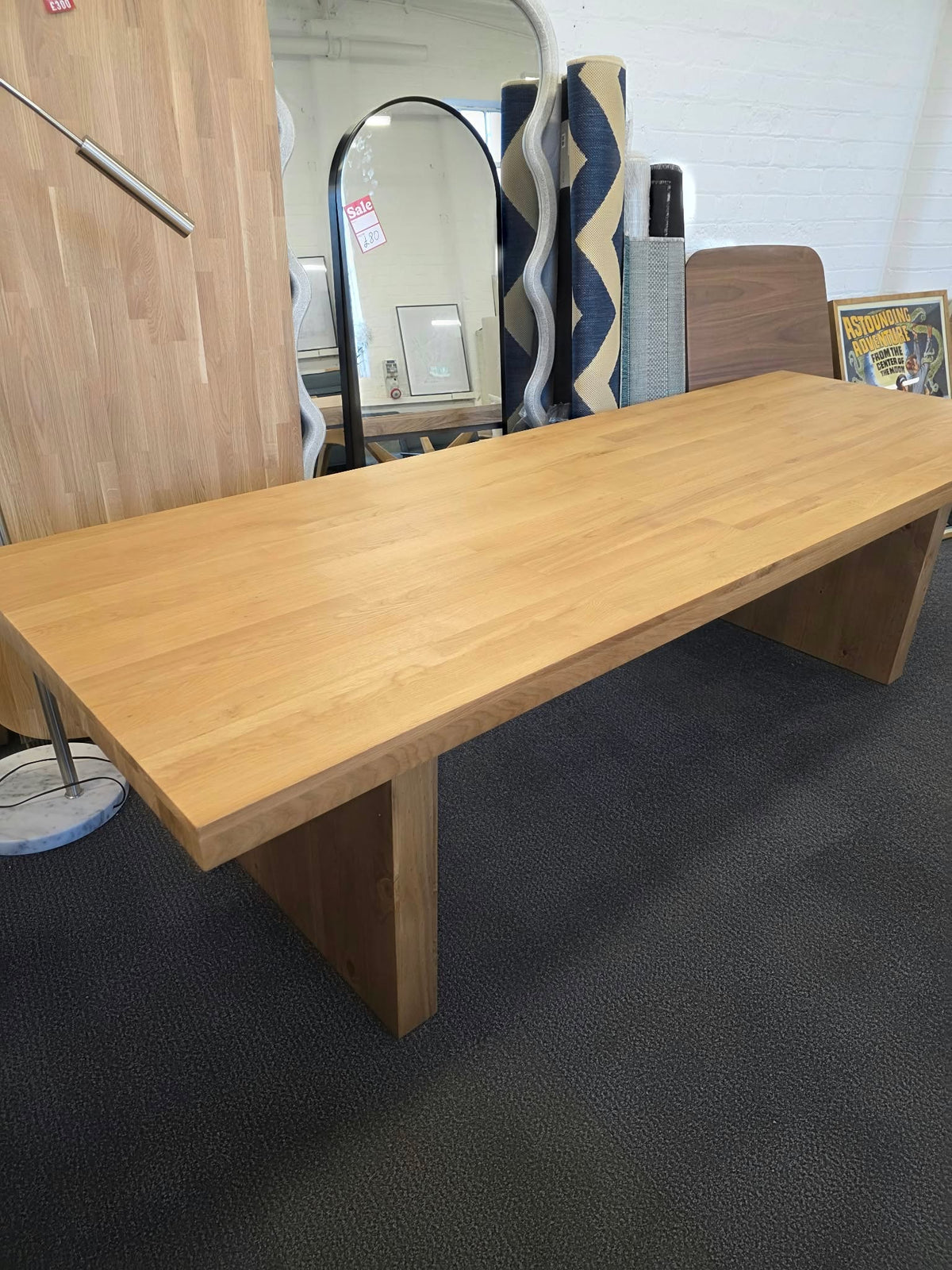 Large Solid Pine Dining Table 8-10 Seater, Farmhouse Style | La Redoute Malio