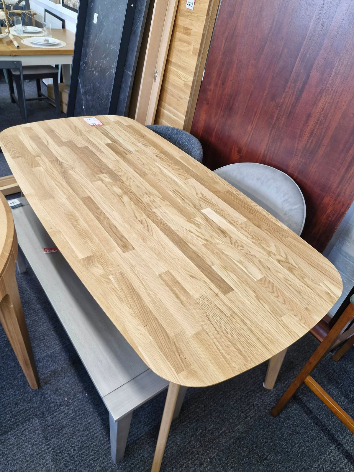 Solid Oak 6 Seater Dining Table Japandi Scandi Style| La Redoute Dalmar