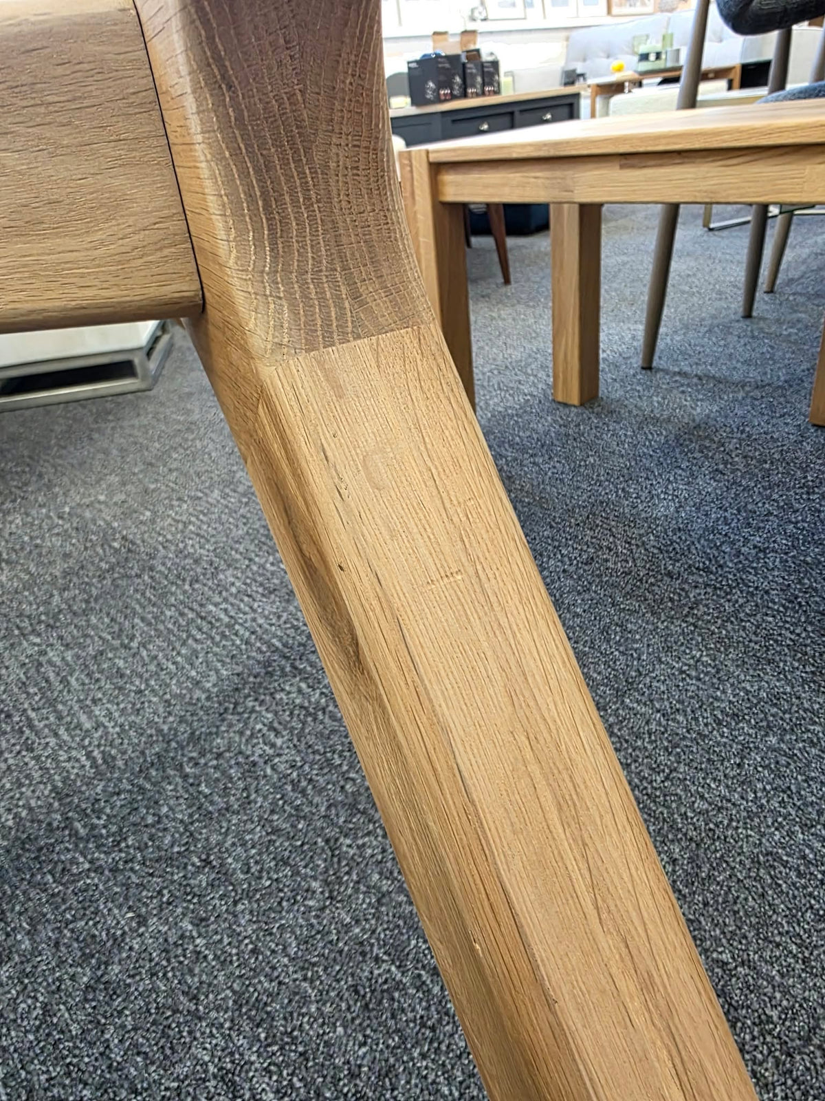 Round Glass Top Dining Table, Solid Oak Base | AM.PM La Redoute Marcielo