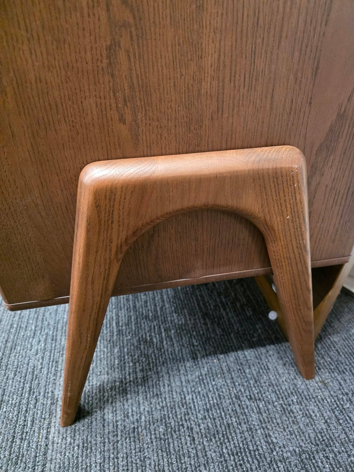 Mid Century Oak Bookcase with Sliding Doors and Drawers | G Plan Vintage Chiltern