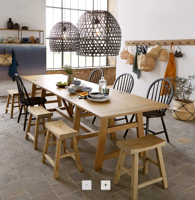 Set of 4 Black Windsor Spindle Back Wooden Dining Chairs