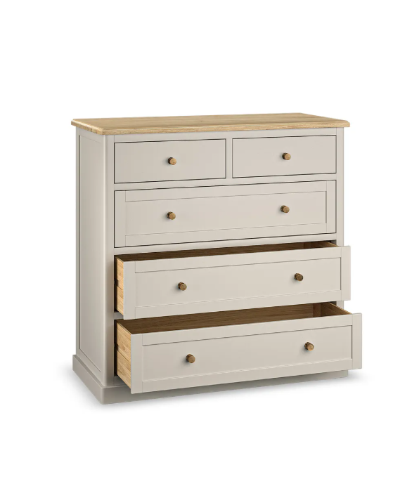 Chest of Drawers / Grey and Oak Wood / Oak Furnitureland Henley