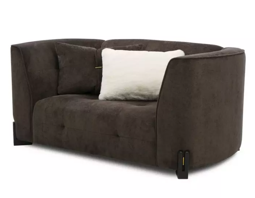 Brown Mocha Cuddler Small Sofa / DFS Ted Baker Grove