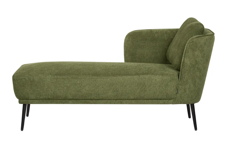 Chaise Lounge Dark Green / Left Hand side