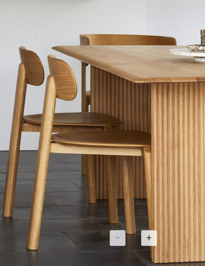 Solid Oak Accent Chair / By E. Gallina