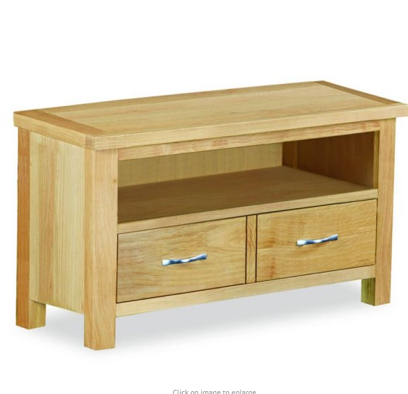 Small Oak Tv Stand Unit with drawer