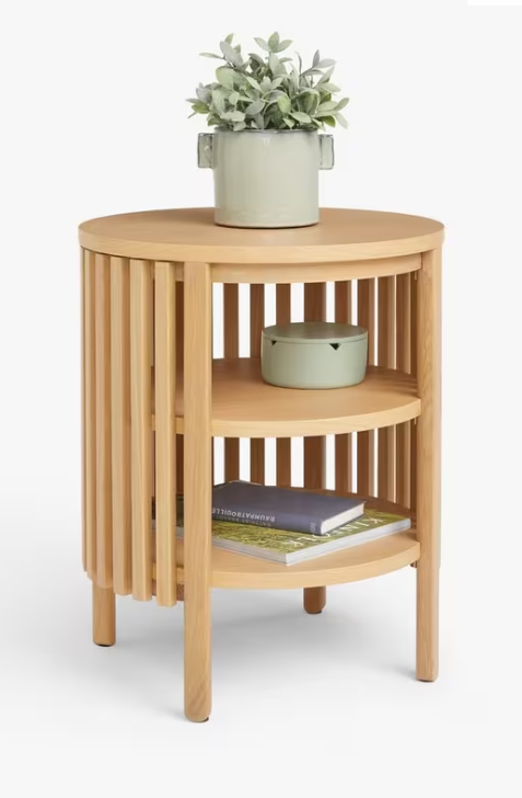 Oak Slatted Side Table